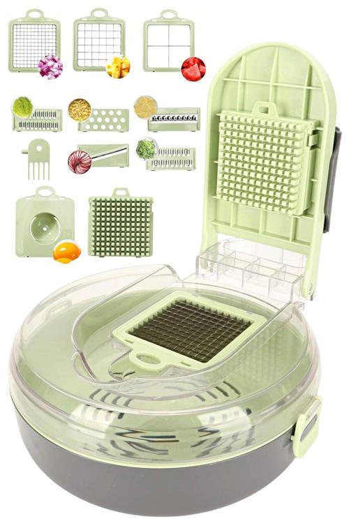 Vegetable Cutter Rende Sebze Soğan Küp Doğrayıcı Dilimleyici Hazneli Kesici Dicer Rende Seti