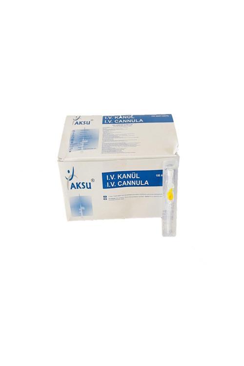 Intraket Branül 24G 19Mm 0.70Mm Sarı 100 Adet