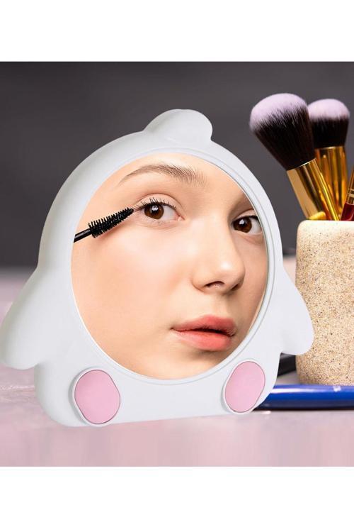 Beyaz Renk Penguen Model Masa Aynası