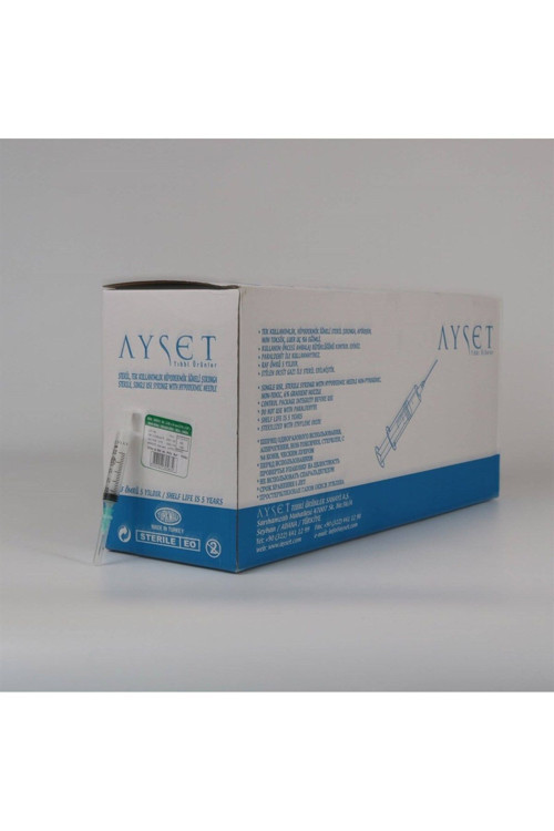 Enjektör 2 Ml 21 G X 11/2 3 Parça Yeşil 300 Adet