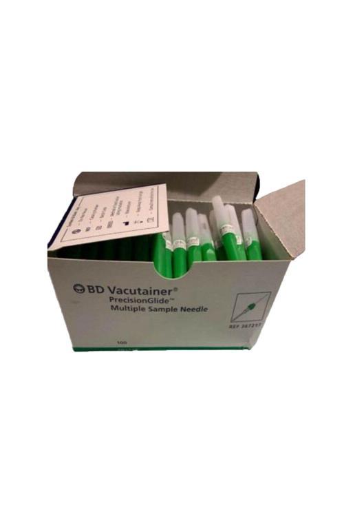 Vacutainer 21G*1.5 (0,8*38Mm) Kan Alma Yeşil Iğne Ucu 100 Adet