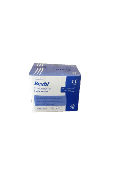 Steril Enjektör 21G 50Cc 8,80*38Mm 25 Adet