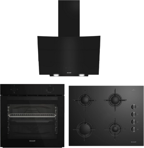 Siyah Analog Ankastre Set
