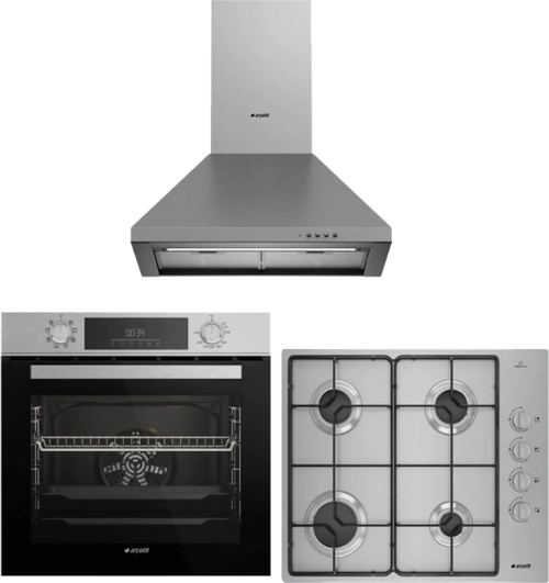 Inox Çizgi Ankastre Set