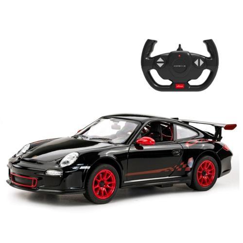 1:14 Porsche 911 RS Uzaktan Kumandalı Araba Siyah 2.4 Ghz Işıklı Spor Araba