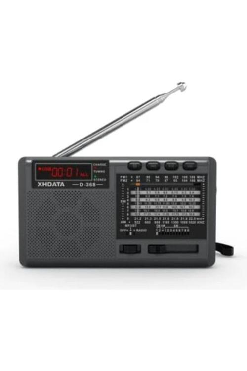 D 368 Kısa Dalga Am Fm 12 Bant Dsp Stereo Taşınabilir Radyo Mp3 Çalar Şarj Edilebilir
