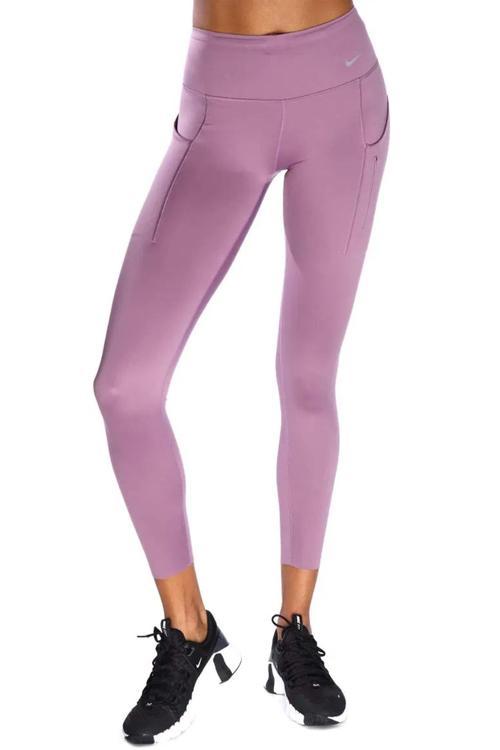Trainng Go Dri Fit İnfinaLock 7/8 Leggings 6 Cepli Toparlayıcı Reflektörlü Antrenman Taytı Lila