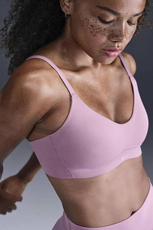 Alate Minimalist Women's Light-Support Padded Convertible Sports Bra Kadın Lazer Kesim Bra Lila