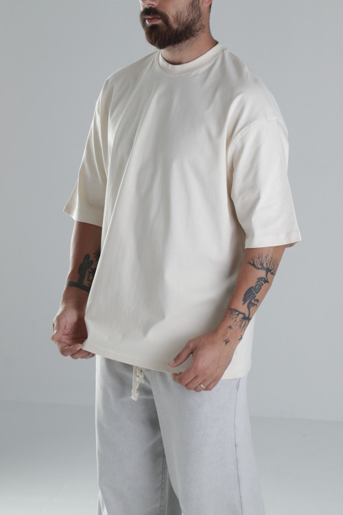 Bej Oversize T-Shirt