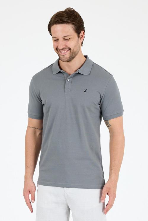 %95 Pamuk %5 Elastan Slim Fit Kısa Kollu Rahat Kumaş Nefes Alabilir Erkek Polo Yaka T-shirt 0002
