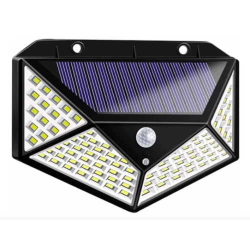 Büro Ev Ofis Yazlık Bahçesi için 100LED Solar Şarjlı Hareket Sensörlü Duvar Lambası