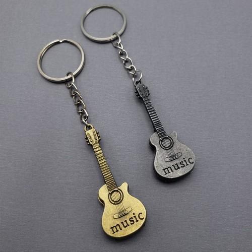 Büro Ev Ofis Hediyesi için Metal Gitar Anahtarlık