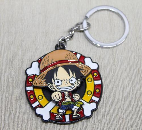 Büro Ev Ofis Hediyesi için Metal Dönen Luffy Anahtarlık