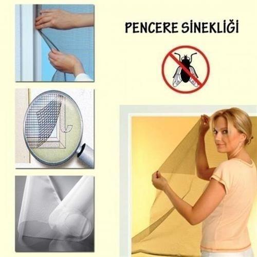 Büro Ev Ofis Hijyeni için Haşere Önler Tek Kanat Cam Pencere Kapı Sinekliği