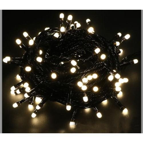 Büro Ev Ofis Yazlık Süsü için 5MT 8MOD 100LED Siyah Kablo Boncuk Gün Işığı Şerit Lamba 