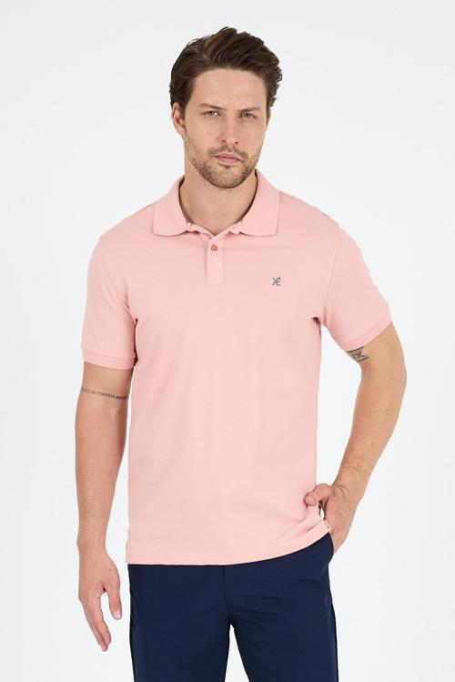 %95 Pamuk %5 Elastan Slim Fit Kısa Kollu Rahat Kumaş Nefes Alabilir Erkek Polo Yaka T-shirt 0002