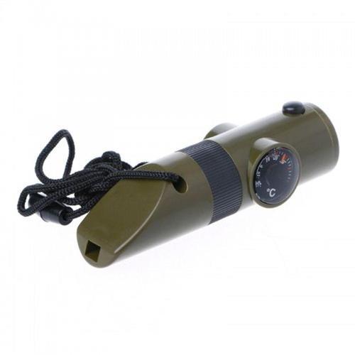 Büro Ev Ofis Deprem Çantası için Pusula Termometre Led Işıklı Düdük Aparatı