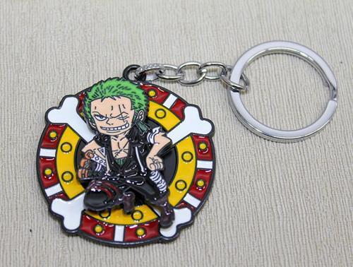 Büro Ev Ofis Hediyesi için Metal Dönen One Piece Anahtarlık
