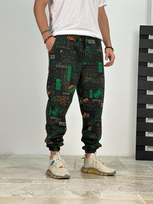 Erkek Mailbox Desenli Jogger