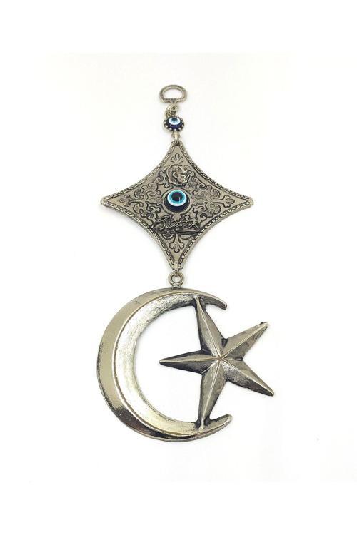 Ayyıldiz Metal Nazar Boncuğu Duvar Süsü