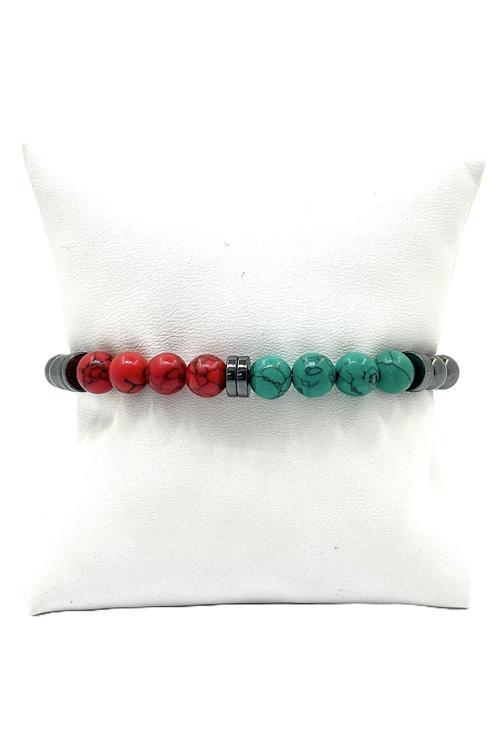 UNİSEX ESNEK MİSİNALI DOĞAL TAŞ BİLEKLİK