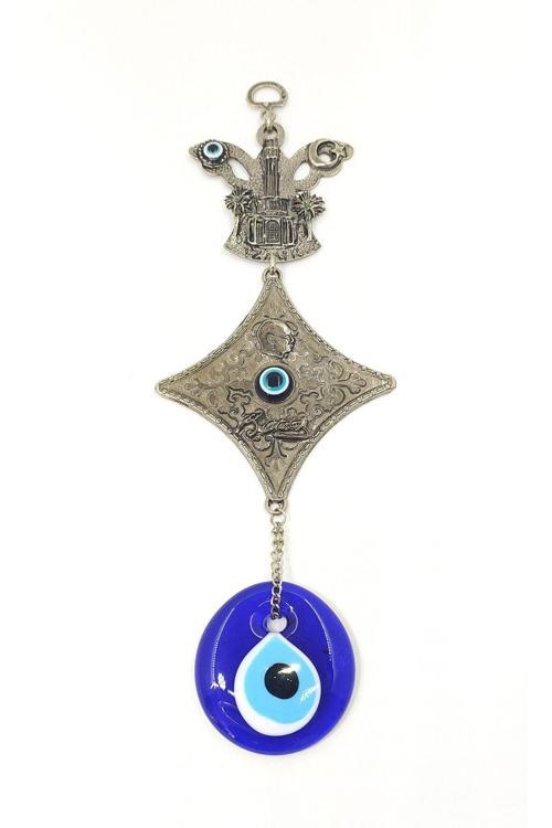 İzmir Metal Nazar Boncuğu Duvar Süsü