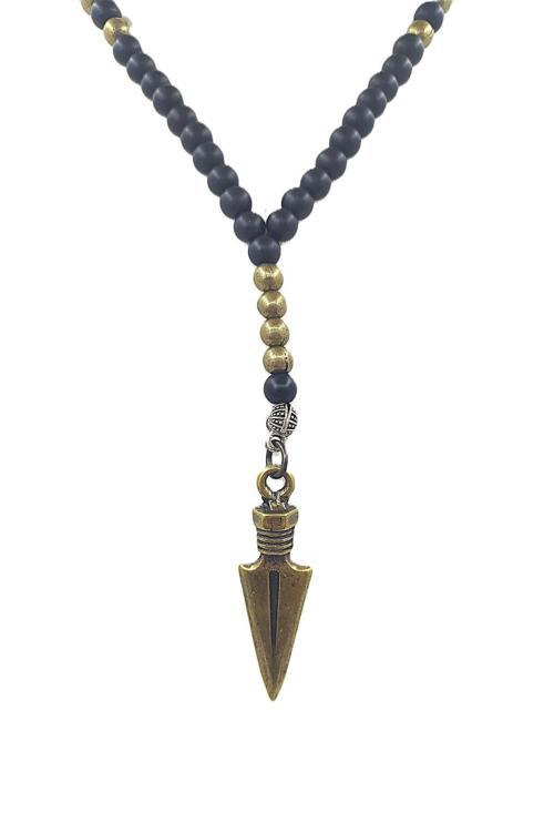 ERKEK DOĞAL AHŞAP KOLYE