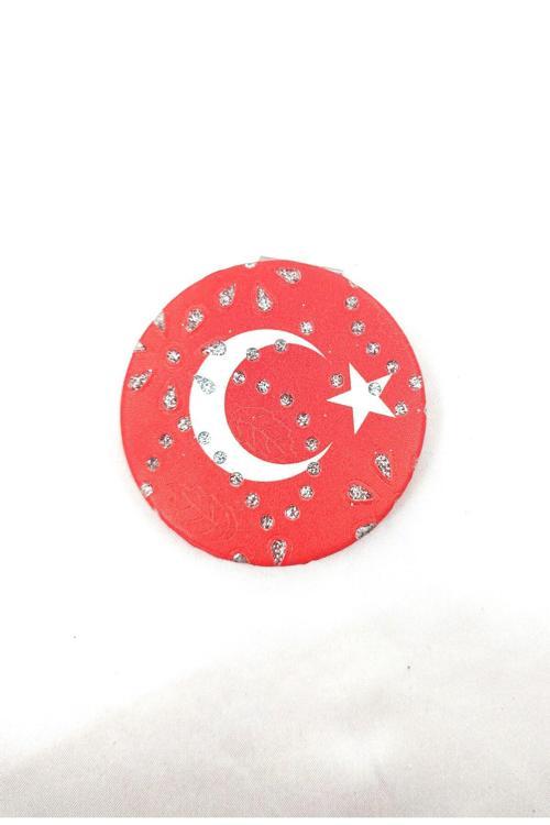 DESENLİ MAKYAJ,KAŞ VE SÜS CEP AYNASI