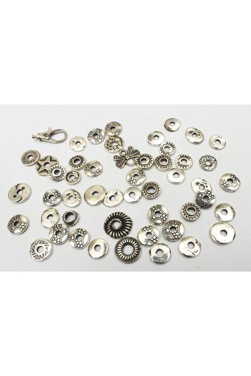 2 mm KALINLIKTA DÖKÜM KARIŞIK MODEL ARA RONDELA (100 GRAM)