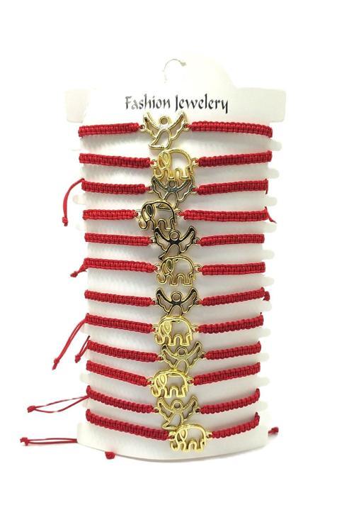 12’ŞERLİ  AYARLANABİLİR İPLİ UNİSEX BİJUTERİ BİLEKLİK SETİ