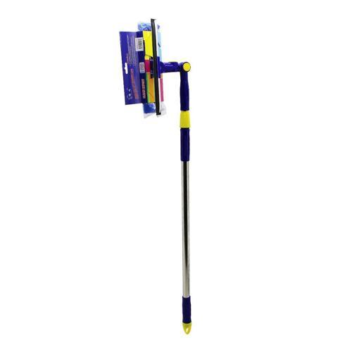 STAR Q 2 BAŞLI=CAMSİL ÇEKPAS - M.FİBER MOP=24.5CM 360 DERECE BAŞLIK CAMSİL - MOP UZAYAN METAL - PLS.SAP= 85-133CM (2818)
