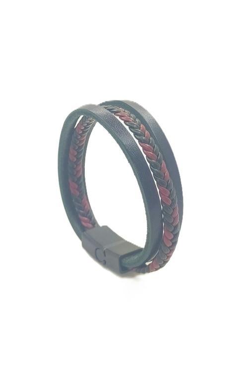 UNİSEX MIKNATIS KİLİTLİ DERİ BİLEKLİK