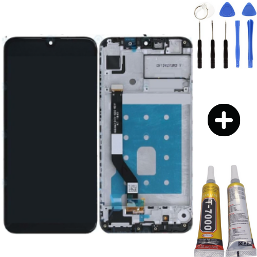 TE Huawei Y7 2019 Uyumlu Çıtalı HK Lcd Ekran Dokunmatik + Montaj Seti