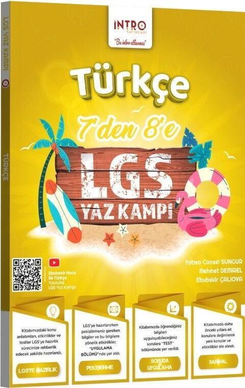 7 den 8 e LGS Türkçe Yaz Kampı İntro Yayınları