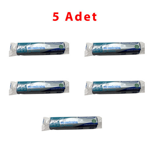Plastik Eko Endüstriyel Jumbo Çöp Torbası Poşeti - 80 x 110 Cm. - 10 Adetlik 5 Rulo