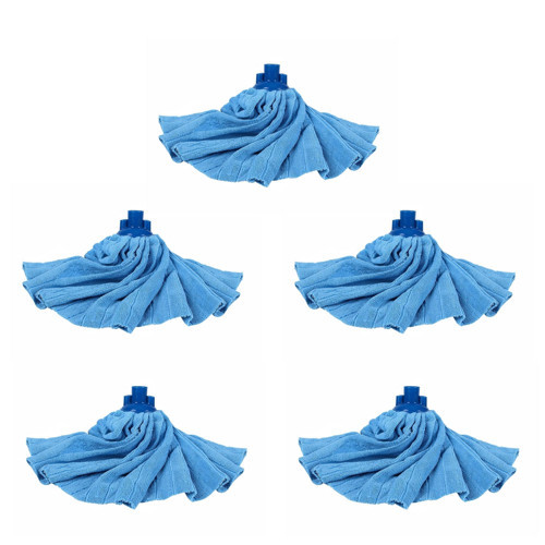 Mikrofiber Yedek Vidalı Mop / Mop Başlığı / Paspas Ucu - 5 Adet