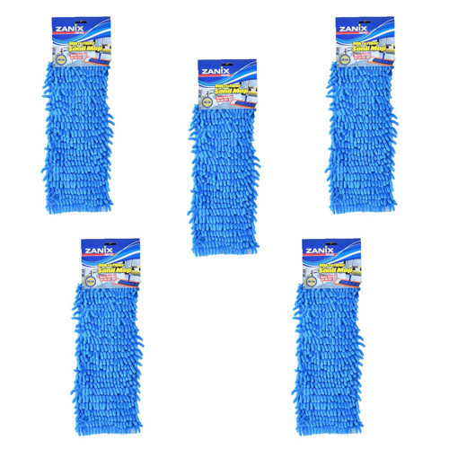 Mikrofiber Islak Kuru Nemli Makarna Şönil Palet Tablet Mop Yedeği - 50 Cm. - 5 Adet
