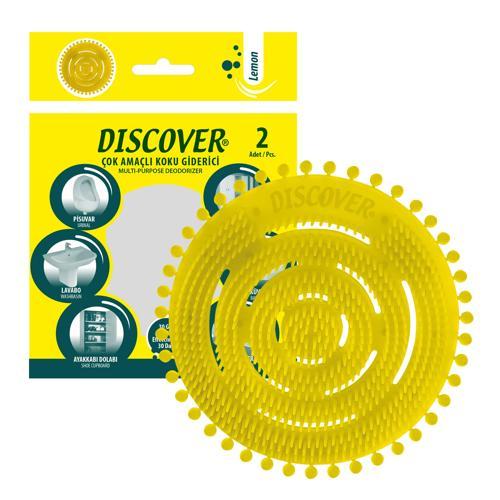 Çok Amaçlı Koku Giderici - Pisuvar Disk - 2'li Paket - Lemon