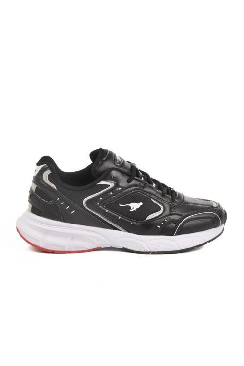 Siyah Kırmızı Fileli Memory Foam Unisex Spor Ayakkabı Saturn M
