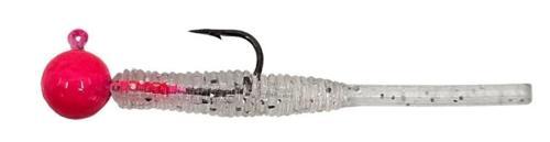 Hook Worm Jighead+Lrf Silikonu 2gr+4.5cm 5 Adet Head Pink+Silver Glitter