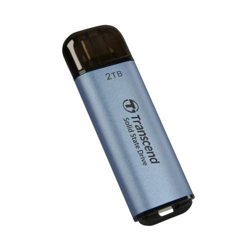 TS2TESD300C 2TB USB/Type-C 10Gbps 1050/950MB/s Taşınabilir Harici SSD - Mavi