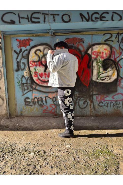 Siyah Baggy Denim Tears