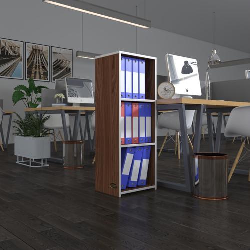 klasörlük raflı almakay cvz 105*40*30 kitaplık ofis arkalıksız