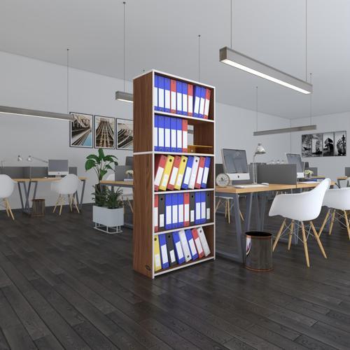 klasörlük raflı rona cvz 175*80*30 kitaplık ofis arkalıksız