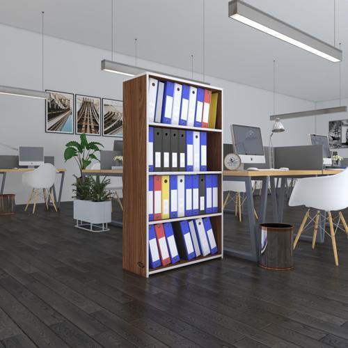 klasörlük raflı erlinay cvz 140*80*30 kitaplık ofis arkalıksız