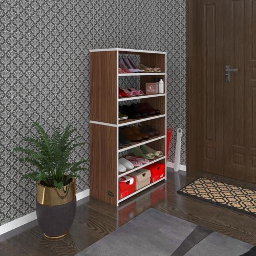 ayakkabılık goya cvz 120*70*30 arkalıksız ayakkabı ofis dolabı iki bölme