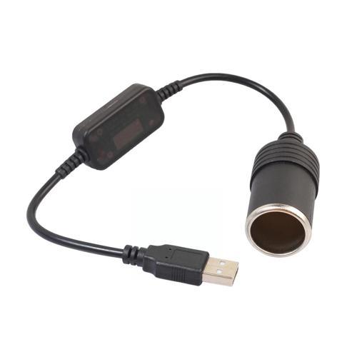 USB 2.0 5 VOLT - 2 AMPER TO 12 VOLT - 0.8 AMPER ÇAKMAK FİŞİ DİŞİ ÇEVİRİCİ (2818)