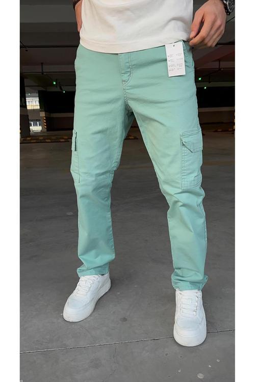 Kargo Baggy Açık Yeşil Jeans