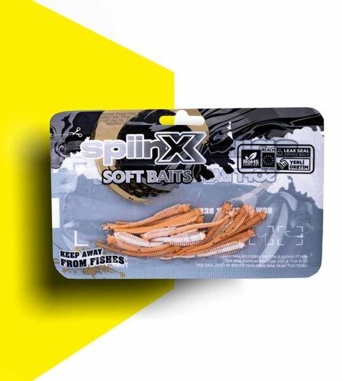 Sandworm Lrf Silikon 6Cm 18P Renk: Milky Tan