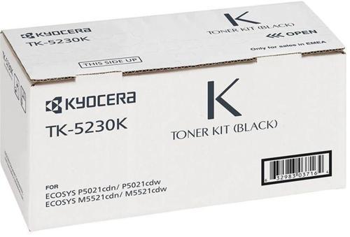 TK-5230K Black Siyah Orjinal Fotokopi Toneri Ecosys M5521cdn-5521cdw P5021cdn-5021cdw 2.600